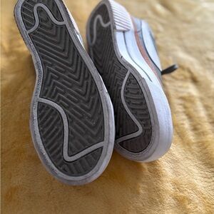 Women's Greenish gray and white sneakers